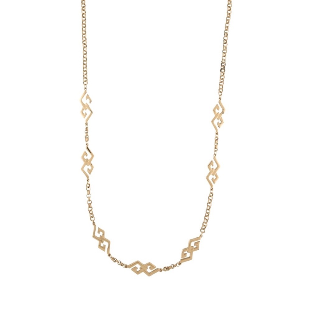 Givenchy Gold Chain Necklace with Geometric Links - Picture 6 of 6